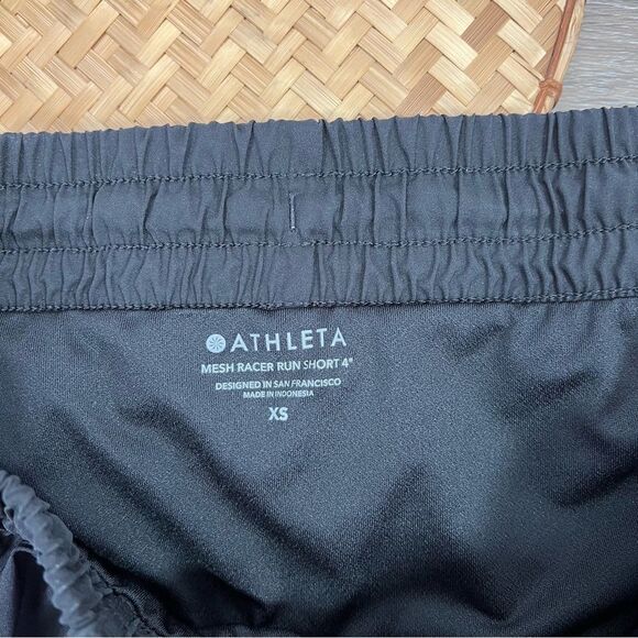 Athleta mesh racer run short black 4” - Picture 4 of 7